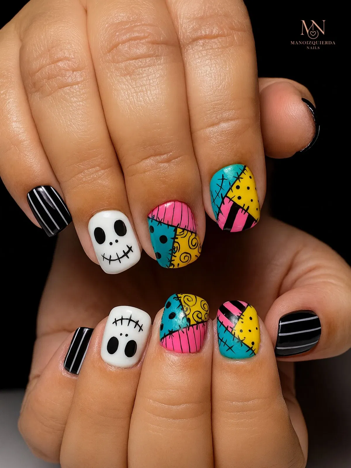 Patchwork + Skull Face Mix