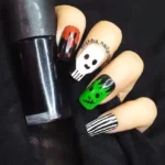🕸️ 18 Short Halloween Nails That Make Cute and Creepy Details Look Even Better Fashion image by @alishba_nailartist