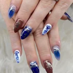 🎟️ 18 Nails Football Fans Will Love for a Cute and Creative Game Day Mani Fashion image by @polishedbybobby14
