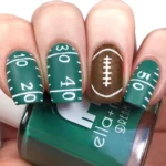 🏈 19+ Cute Football Nails You’ll Want to Save Before the Next Big Game Fashion image by @nailart_bygracie