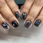 🖤 18 Halloween Nails Black Lovers Will Want to Save for a Dark and Chic October Mani Fashion image by @bmb_nails