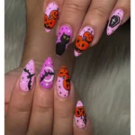 π©· 17+ Pink Spooky Nails That Give Halloween a Sweet and Hauntingly Cute Twist Fashion image by @instylenailva