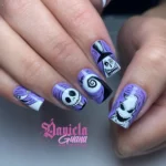 ๐งโโ๏ธ 19 Purple Halloween Nails That Give Witchy Vibes a Gorgeous Glamorous Twist Fashion image by @daniela_guana