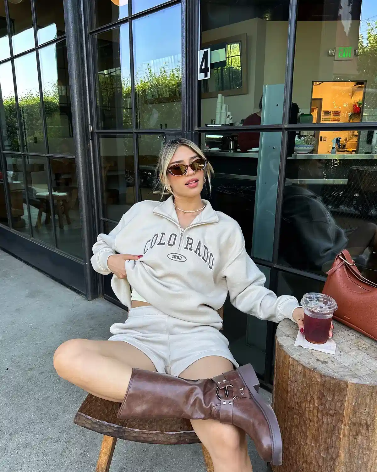 Matching "COLORADO" set with tall brown boots