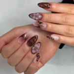 🤎 17+ Brown Almond Nails That Make Warm Neutral Shades Look Seriously Elegant Fashion image by @kokonailspa_mansfield4