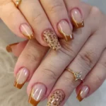 🍂 19 Brown Fall Nails Designs That Bring Warm Autumn Beauty to Your Fingertips Fashion image by @naracarvalhonails