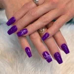 đ 18 Dark Purple Nails That Bring Rich and Sophisticated Color to Your Fingertips Fashion image by @sylvia.nail_.salon