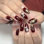 🍁 18+ Maroon Fall Nails Burgundy Lovers Need for the Perfect Cozy Autumn Manicure Fashion image by @linda.nailart