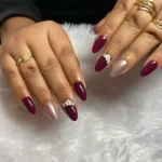 ❤️ 17+ Maroon Nails Design Ideas That Bring Bold and Sophisticated Style to Your Fingertips Fashion image by @tannuartistrystudio
