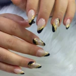 💛 18+ Short Gold Nails You’ll Want to Save for Your Next Classy Manicure Fashion image by @sparkle_nails.by_.elissa