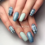 🎁 20 Plaid Christmas Nails Inspired by Festive Ribbons, Gift Wrap, and Tartan Patterns Fashion image by @nailzbyhailz