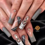 🎁 19 Plaid Nails Christmas Designs That Bring Classic Holiday Charm to Your Fingertips Fashion image by @spartannailspatuckerton