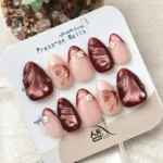 💖 17 Almond Press On Nails That Make Getting a Pinterest-Perfect Manicure So Easy Fashion image by @saem.nails