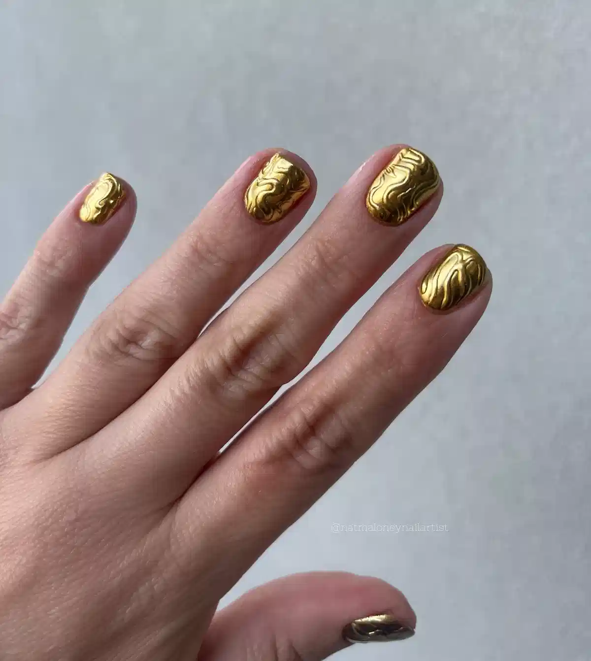 Full Metallic Gold with Raised Swirl Texture